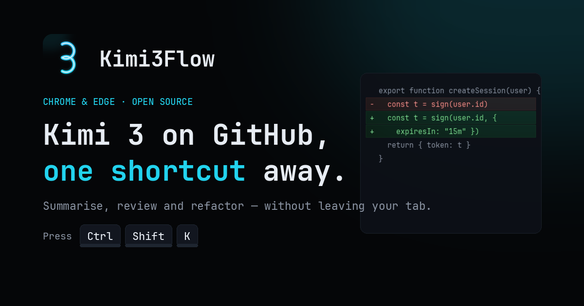 Kimi3Flow — official preview image